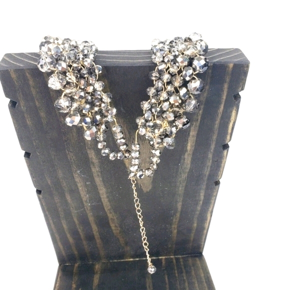 GORGEOUS! 23" Tri-Beaded Statement Necklace NWOT! - Picture 3 of 3